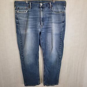 Levi Strauss 541 Straight Jeans Mens 40x30 Blue Dark Wash Mid Rise Denim Stretch